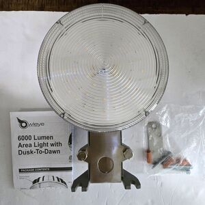 6000LM Outdoor LED Light Waterproof Dusk to Dawn Sensor With Pole Mount